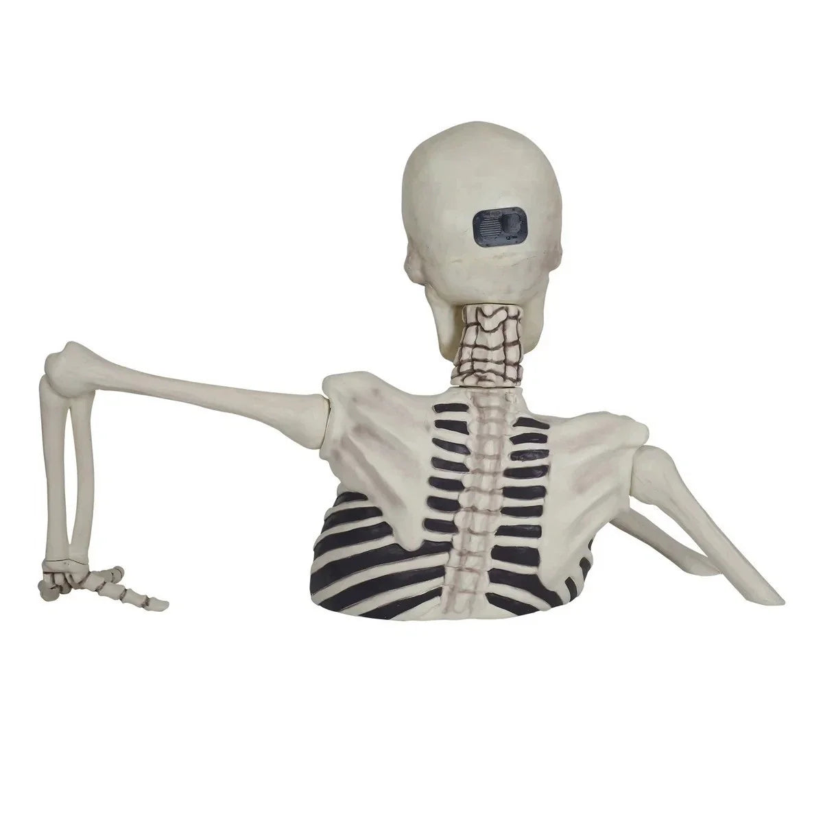💥 Early-Bird-Halloween-Sale!🔥 Riesiges, bodenbrechendes Skelett mit LCD-Augen und Sound-Effekten als Halloween-Deko