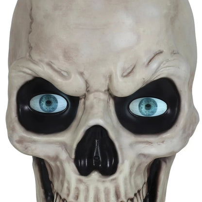 💥 Early-Bird-Halloween-Sale!🔥 Riesiges, bodenbrechendes Skelett mit LCD-Augen und Sound-Effekten als Halloween-Deko