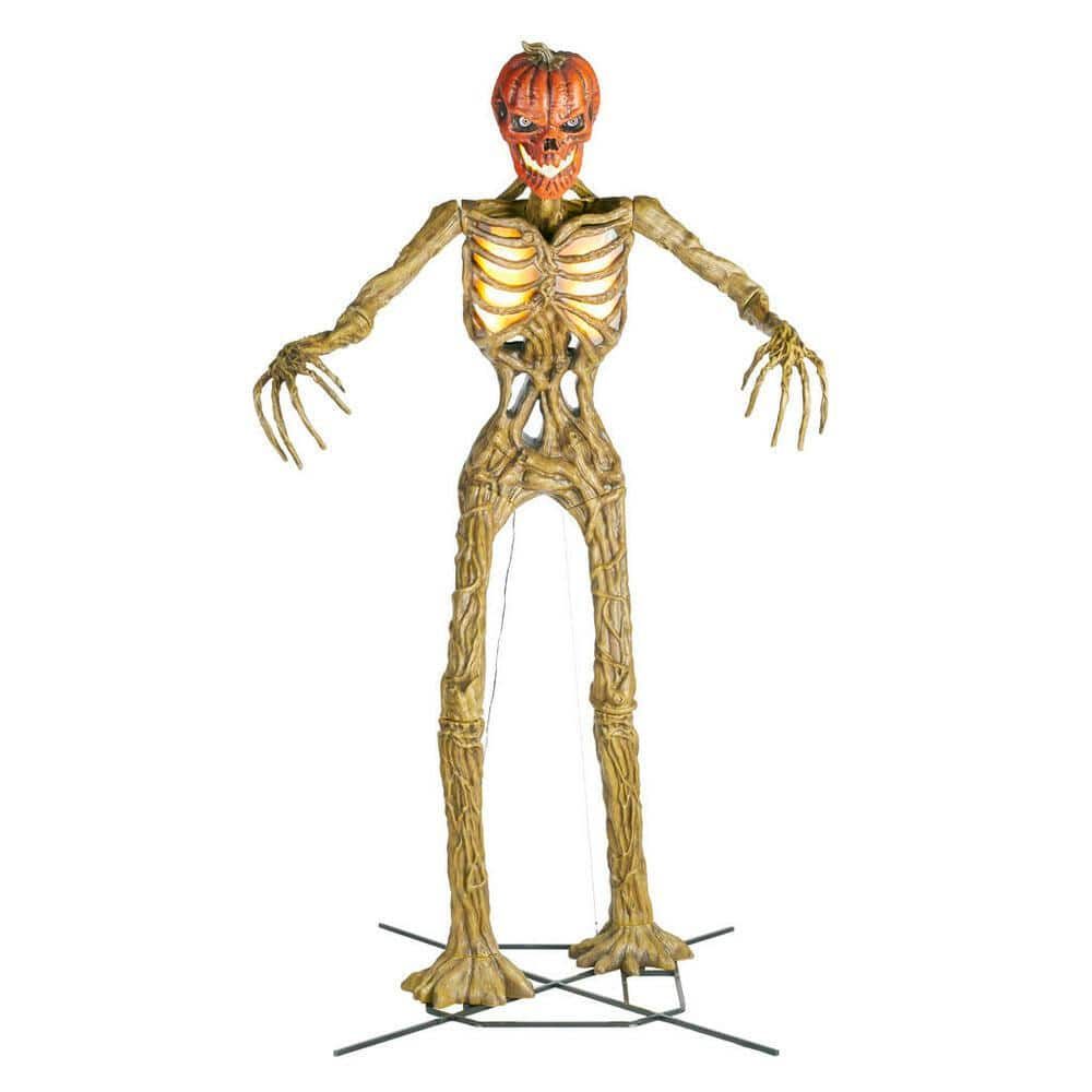 💥 Early-Bird-Halloween-Sale!🔥 Riesiges, bodenbrechendes Skelett mit LCD-Augen und Sound-Effekten als Halloween-Deko