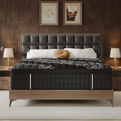 Gel Memory Foam Hybrid Mattress  Euro Top Medium-Firm