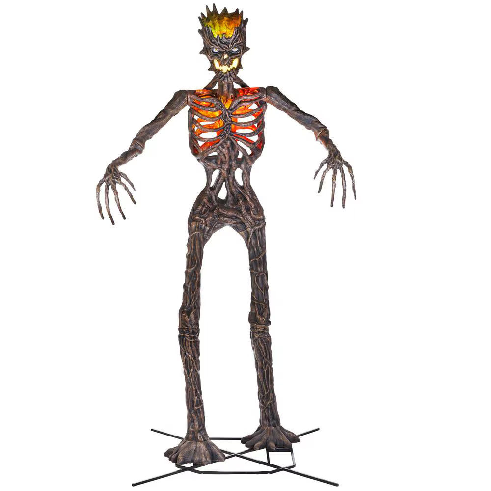 💥 Early-Bird-Halloween-Sale!🔥 Riesiges, bodenbrechendes Skelett mit LCD-Augen und Sound-Effekten als Halloween-Deko