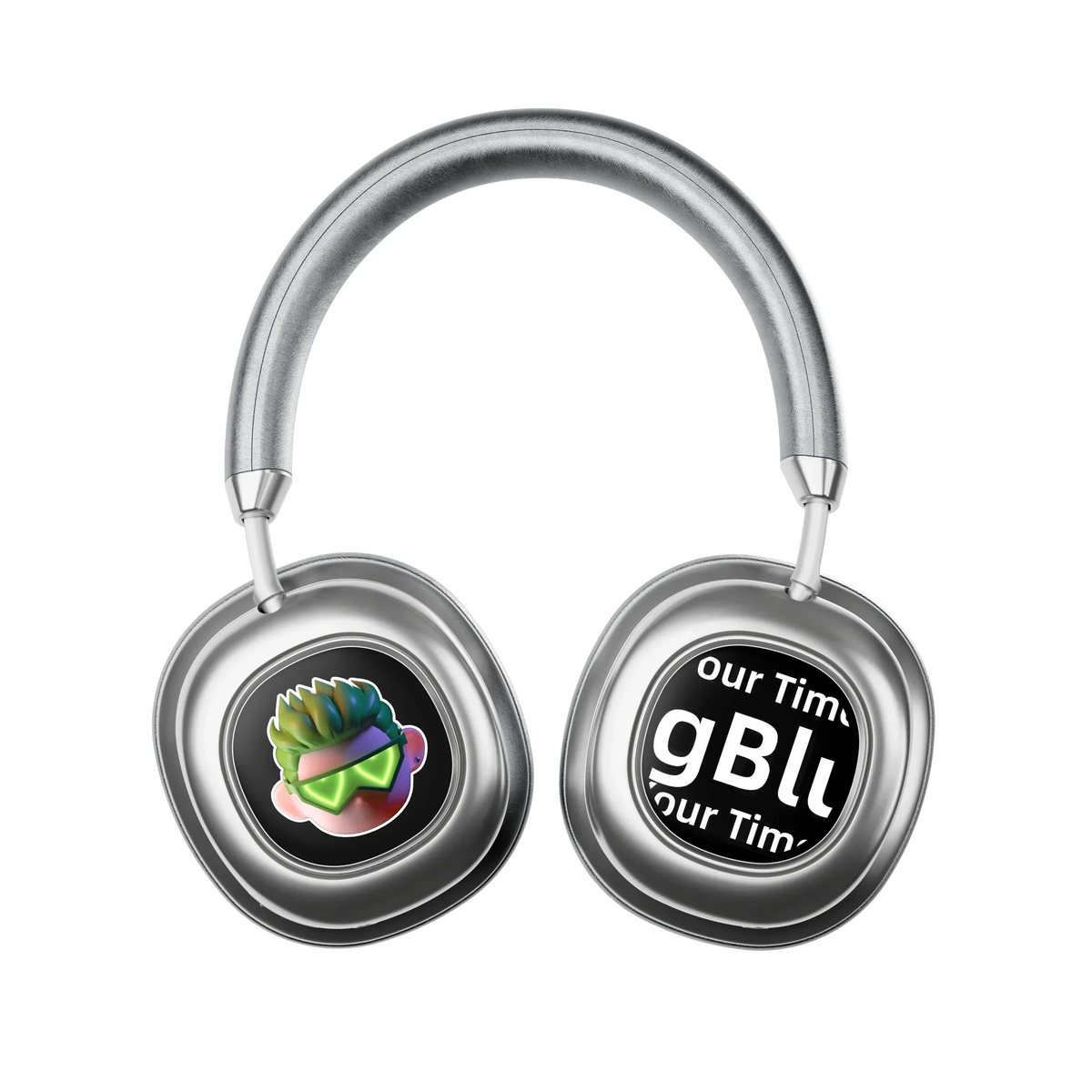 VWS (VISUAL WEARABLE STEREO)Wireless Over Ear Headphones Noise Cancelling OLED Touchscreen